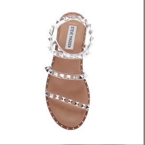 Steve Madden Size 11 clear travel sandal